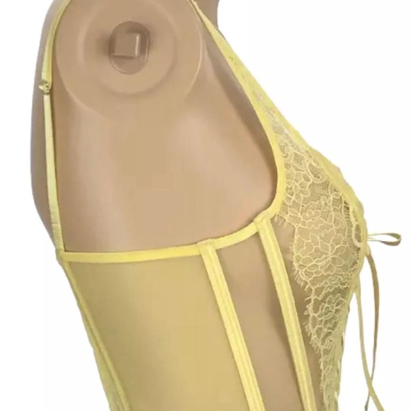 Victorias Secret Dream Angels Unlined Lace Up Corset Top - Picture 5 of 6